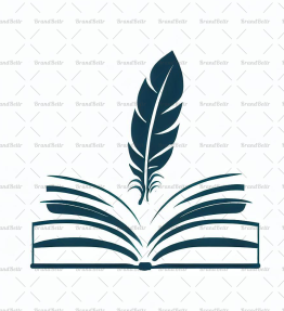 Offenes Buch und Feder